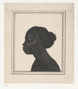 Silhouetportret van Flora door Jan Brandes