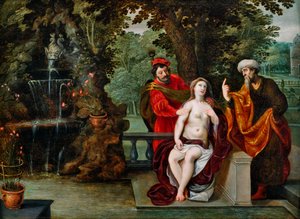 Susanna en de Ouderen door Jan Brueghel the Younger