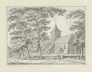 De kerk van Biggekerke door Jan Bulthuis