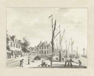 Gezicht te De Lemmer (?) door Jan Bulthuis