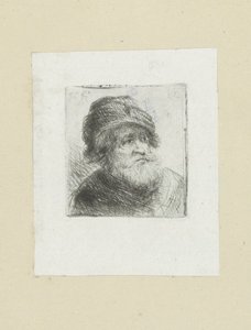 Oude man met tulband door Jan Chalon