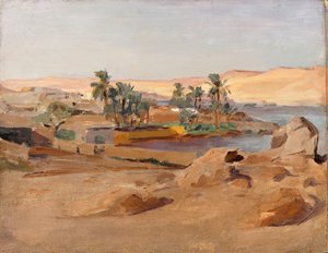 De Nijl bij Aswan. Van een reis naar Egypte door Jan Ciągliński