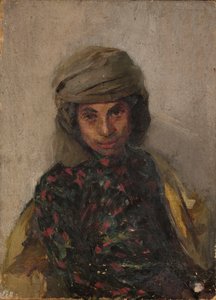 Portret van een Joodse vrouw. Van een reis naar de Krim door Jan Ciągliński
