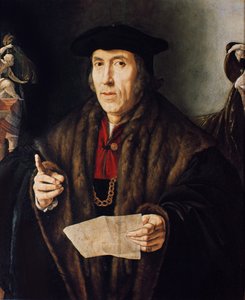 Portret van een Man, mogelijk rechter John More, vader van Sir Thomas More door Jan Cornelisz Vermeyen