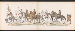 Maskerade van de Leidse studenten, 1865 (plaat 5) door Jan Daniël Cornelis Carel Willem baron de Constant Rebecque