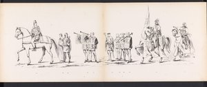 Maskerade van de Leidse studenten, 1865 (plaat 6) door Jan Daniël Cornelis Carel Willem baron de Constant Rebecque