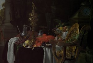 Stilleven: Een banketscène, waarschijnlijk ca. 1640-41 door Jan Davidsz de Heem