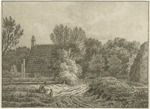 Landschap bij Bloemendaal door Jan Evert Grave