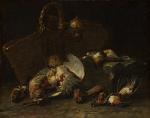 Een mand en vogels