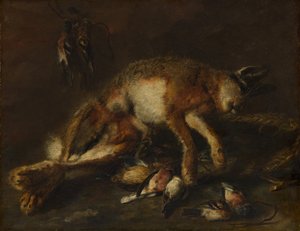 Een haas en vogels