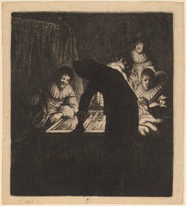 De backgammon spelers, ca. 1630 door Jan Georg van Vliet