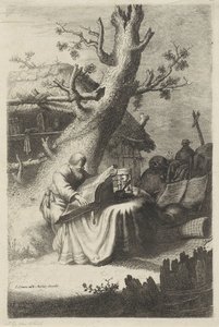 H. Hieronymus lezend onder een boom