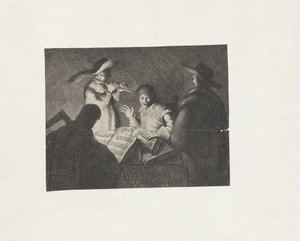 Musicerend gezelschap door Jan Gillisz. van Vliet