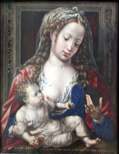 Duits: Maria mit dem Kind Maria met het Christuskind door Jan Gossaert