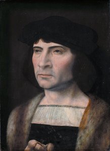 Portret van een man door Jan Gossaert