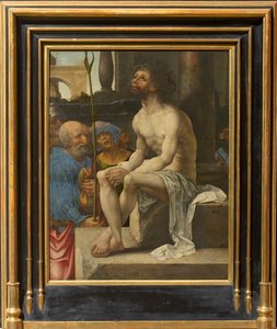 De bespotting van Christus, 1527 door Jan Gossaert