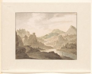 Rivierlandschap door Jan Griffier (I)