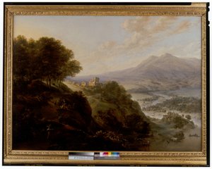 Breed rivierlandschap door Jan Griffier