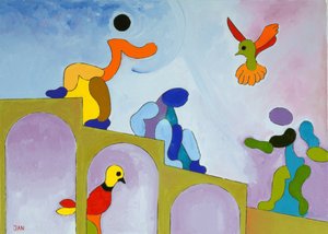 Opstijgen naar waar we vandaan kwamen, 2009 door Jan Groneberg