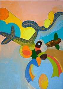Tien minuten na zijn laatste vertrek wordt Ikarus aangevallen door een paradijsvogel, 2010