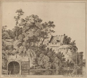 Kleine stad (Stadspoort bij Gorkum?)