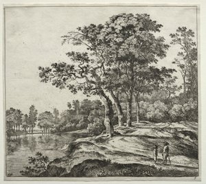 De vier bomen door Jan Hackaert