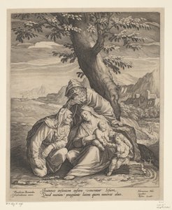 Heilige Familie met Elisabet en Johannes de Doper
