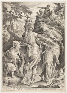 Minerva en Mercurius bewapenen Perseus voor zijn ontmoeting met Medusa