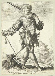 Officier met Twig door Jan Harmensz. Muller