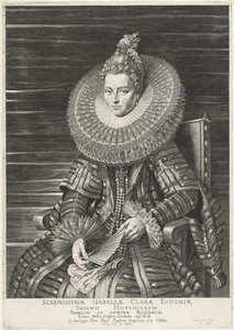 Portret van Isabella Clara Eugenia, infante van Spanje