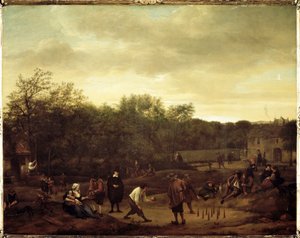 Boeren die Ballen Spelen in Nederland door Jan Havicksz. Steen