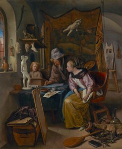 De tekenles, c.1665