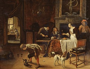 Gemakkelijk gekomen, gemakkelijk gegaan, 1661 door Jan Havickszoon Steen