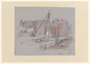 Heiwerkzaamheden aan de Van Eeghenstraat, achter de Parkweg