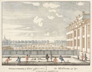 Spel van Klosbaan bij het Paleis Het Loo, 1694-97 door Jan I van Call