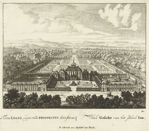 Uitzicht op Paleis Het Loo, 1694-97 door Jan I van Call