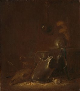 Stilleven met oorlogstuig door Jan Jansz Buesem (attributed to)