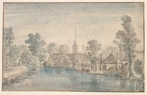 Dorp aan een Rivier