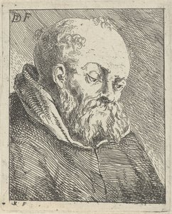 Portret van een monnik door Jan Lauwryn Krafft (I)
