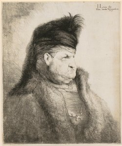Borstbeeld van een oosterse man door Jan Lievens
