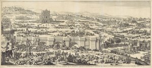 Bouw van de tempel van Salomo door Jan Luyken