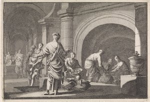 Hyrkanus rooft de kostbaarheden uit het graf van David