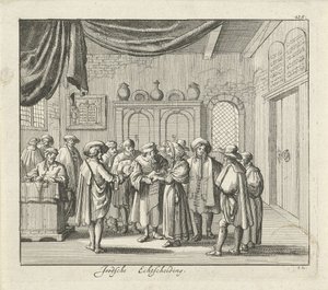 Joodse echtscheiding door Jan Luyken