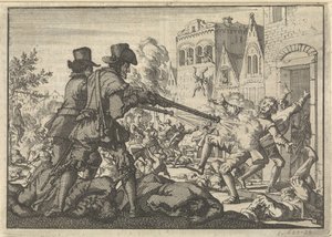 Moord op hervormden te Tirano, 1620 door Jan Luyken