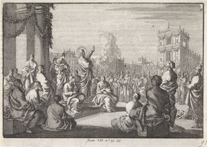 Preek van Christus voor de tempel