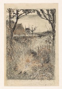 Tuin in de herfst door Jan Mankes