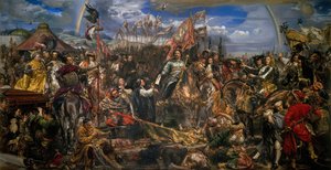 Jan III Sobieski stuurt een overwinningsbericht naar paus Innocentius XI na de slag bij Wenen door Jan Matejko