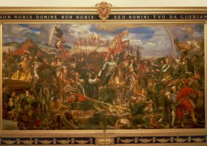 Schilderij door Jan Matejko, voorstellende Jan III Sobienski die Wenen bevrijdt en de overwinning aan de paus meldt door Jan Matejko