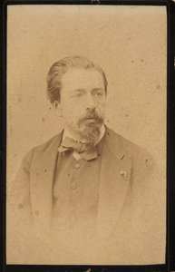 Portret van de violist en componist Henryk Wieniawski 1835-1880 door Jan Mieczkowski