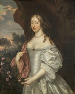 Portret van Jacoba van Orliens, vrouw van Jacob de Witte van Haamstede door Jan Mijtens